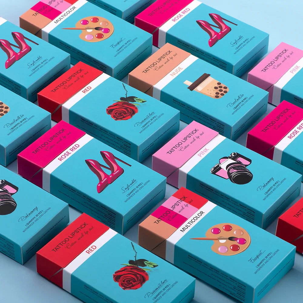 Cigarette Cotton Swab Lipstick Tattoo