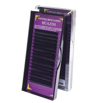 16 - Rows Black Matte Faux Eyelash Extensions