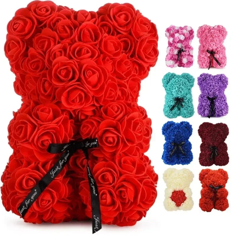 New Artificial Flower Rose Teddy Bear