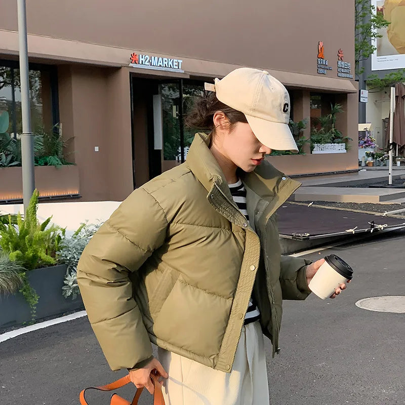 Winter Cropped Jackets For Women