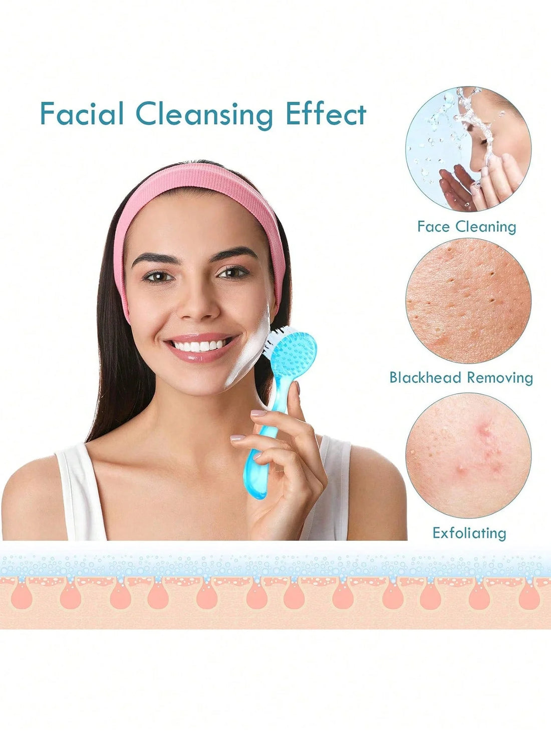 3pcs Facial Cleansing Brush