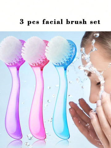 3pcs Facial Cleansing Brush
